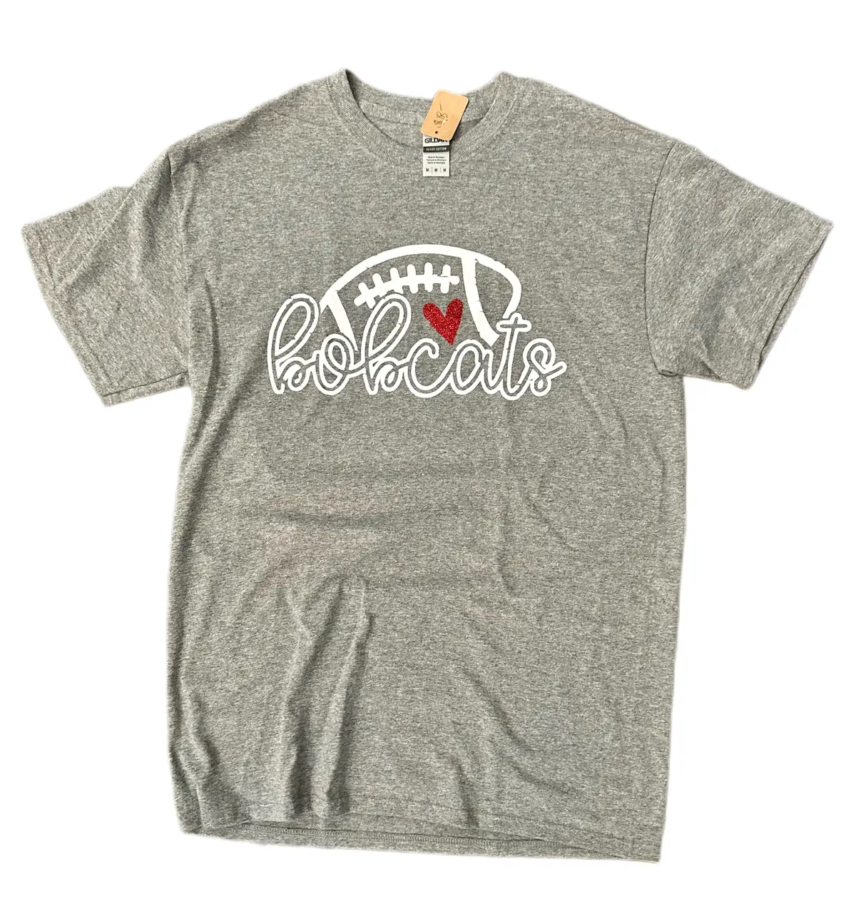 Bobcats Love Football Tee 1