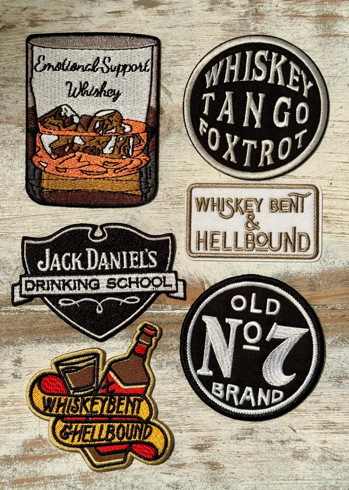 Whiskey Iron On Patches 1