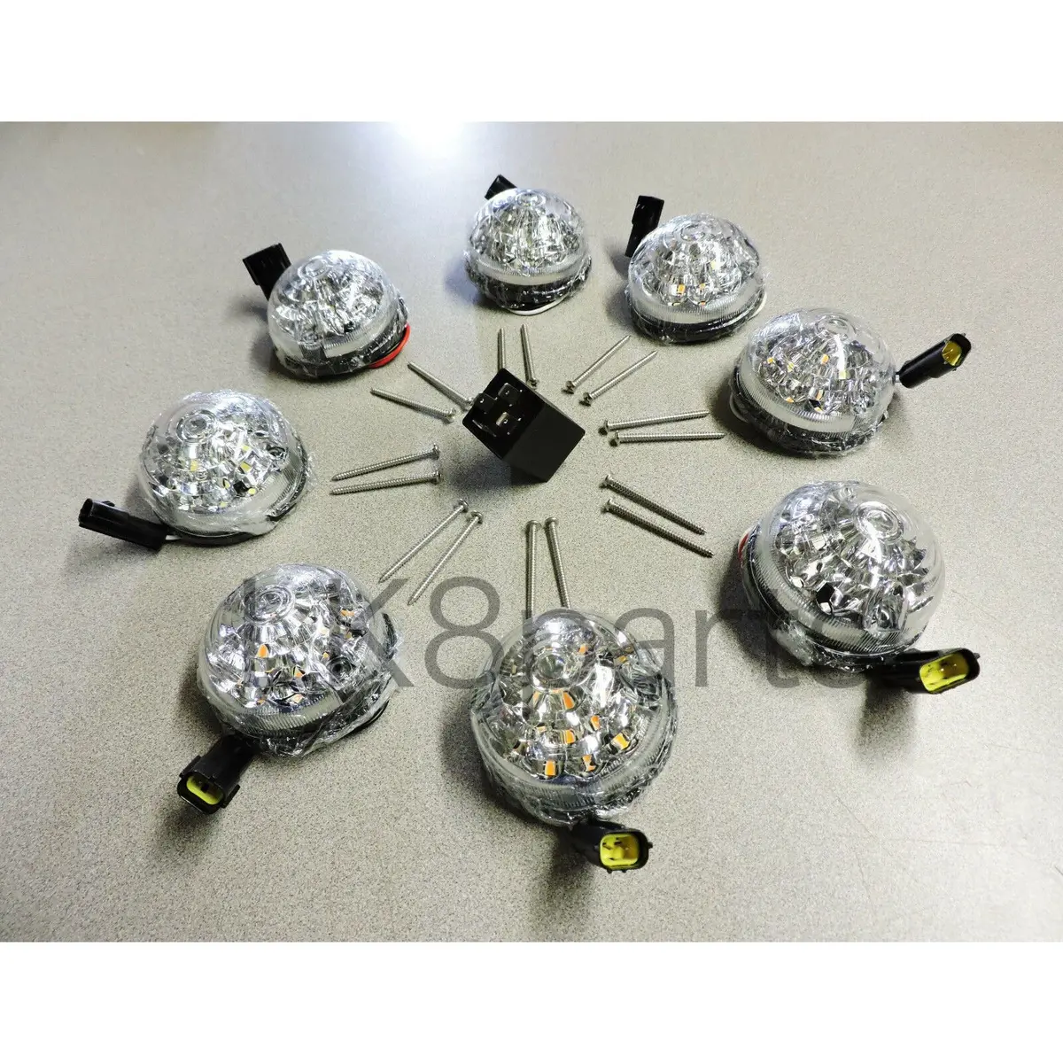 Led Upgrade Clear Lamps Kit 73Mm Led Style Da1191 New 1