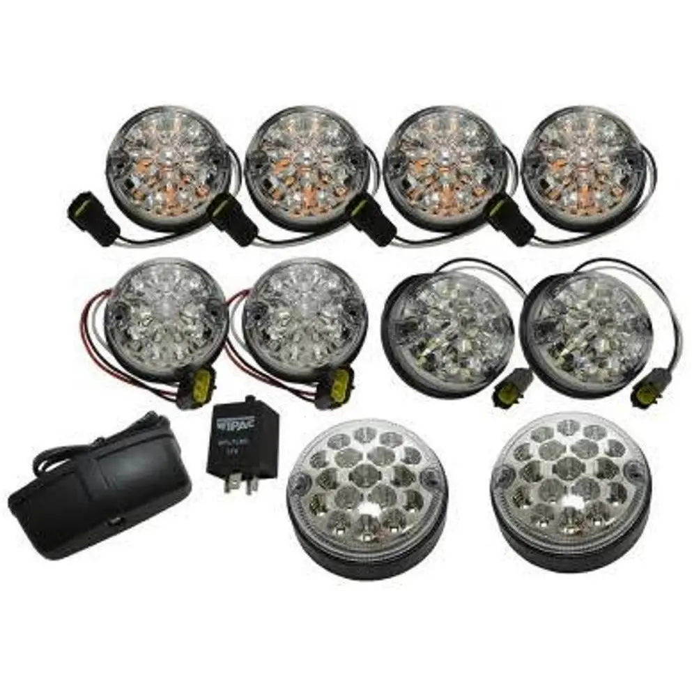 Wipac Clear Led Deluxe Lens Lamp Upgrade Kit 73Mm 1
