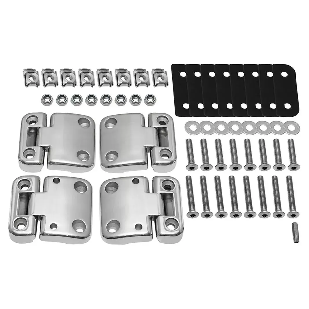 Front Doors Stainless Steel Hinges And Brackets Kit 1