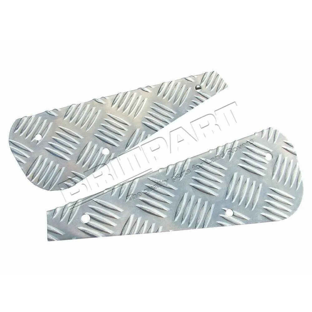 Chequer Plate Rear Mudflap Bracket Set 1