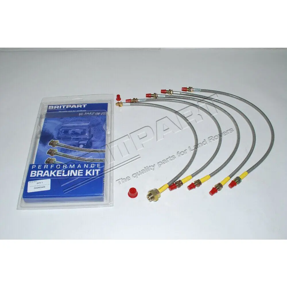 Extended Stainless Steel Braided Brake Hose Kit Da240340s 1