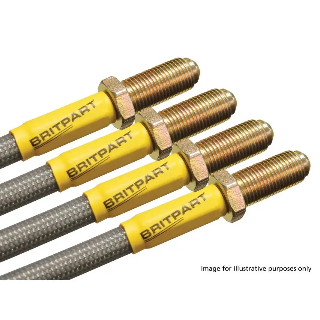 Extended Std+40Mm Braided Brake Hose Kit 1