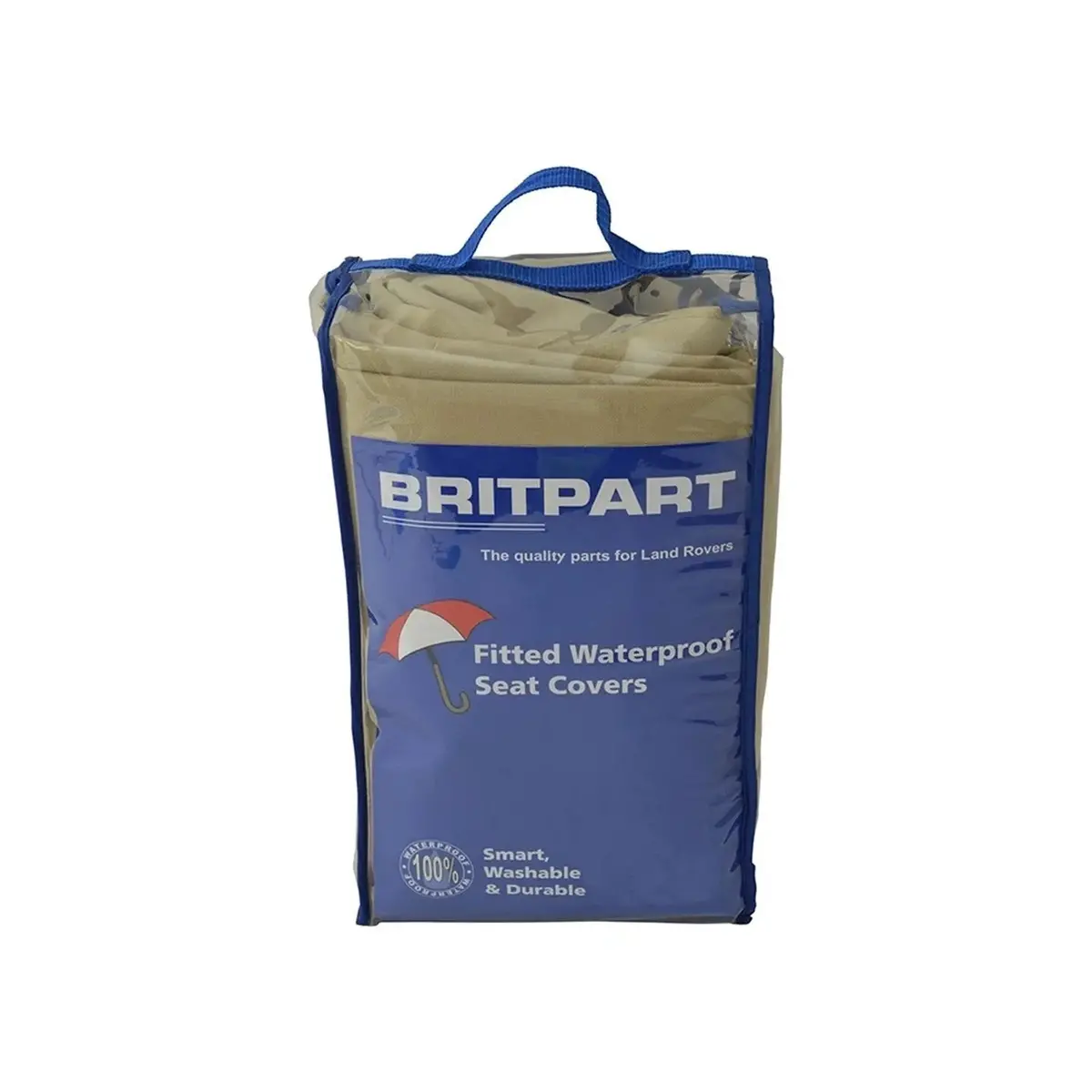 Rear Seat Waterproof Seat Covers Set In Sand 1