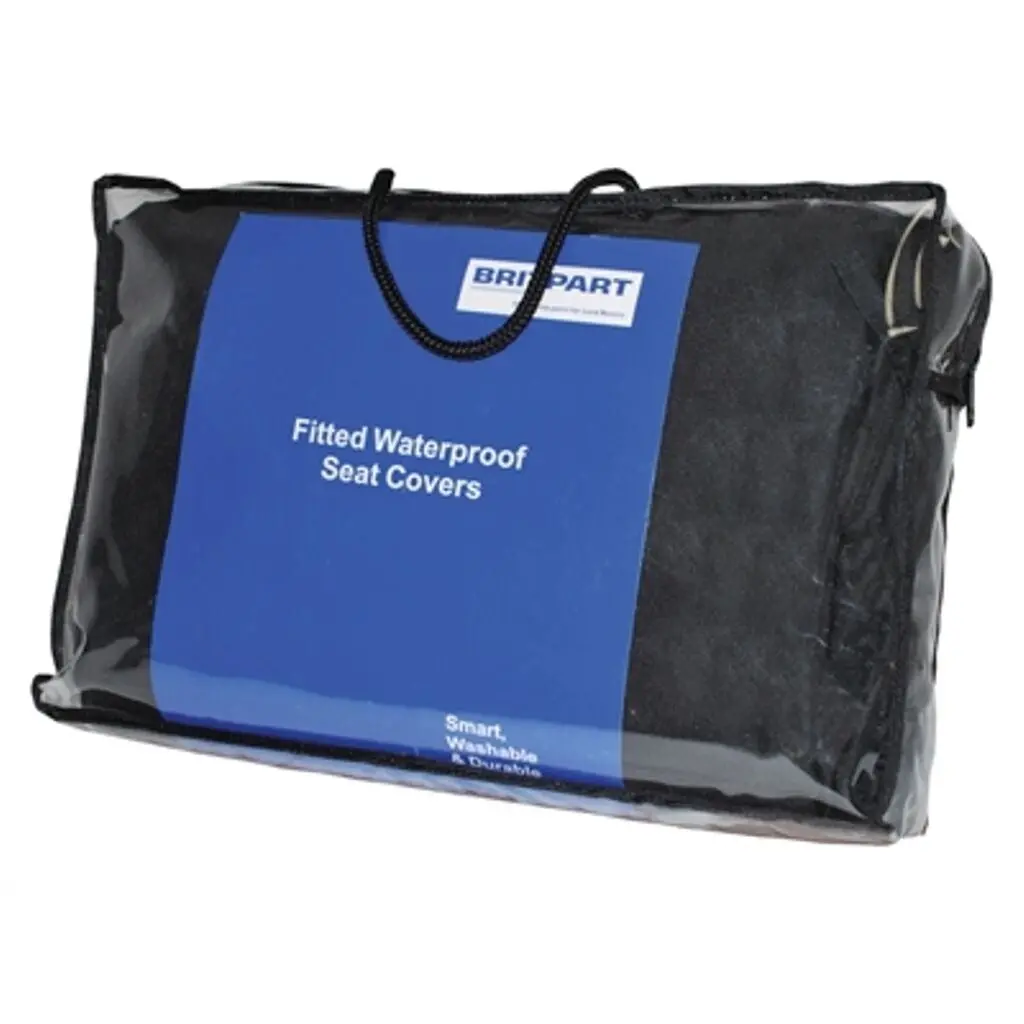 Black Waterproof Rear Seat Covers Set 1