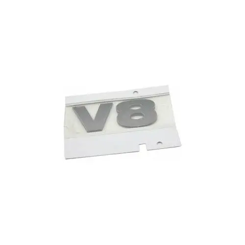 V8 Name Plate "V8" Brunel Chrome Oem 1