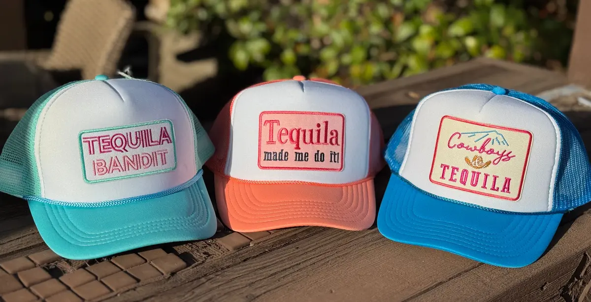 Tequila Themed Trucker Hats 1