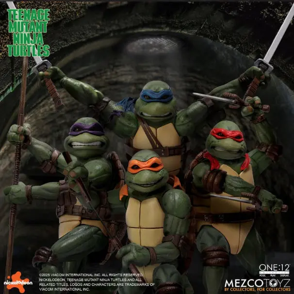 Pre-Order (Deposit) Mezco One12 Teenage Mutant Ninja Turtles (1990) Boxed Set 1