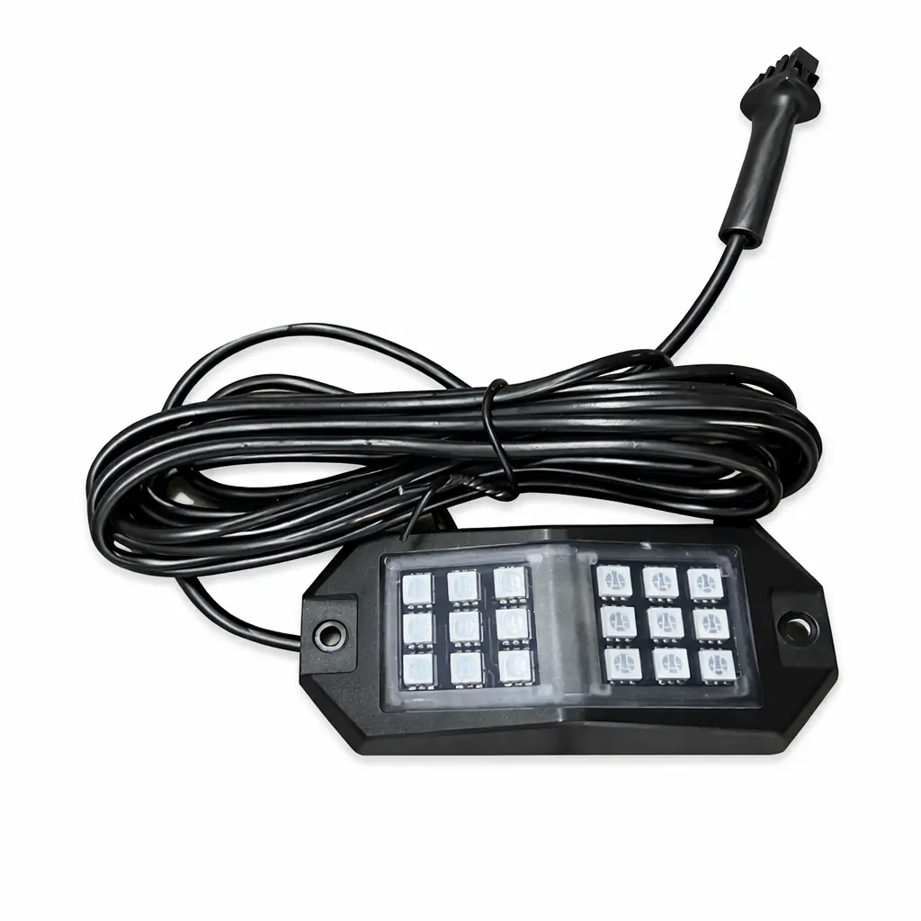 Xprite Replacement Part For Jeep Rock Light, Wide Angle Bluetooth Rgb Led Rocklights -1 Pods 1