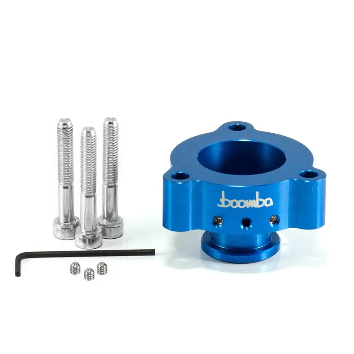 Boomba Racing 3.0L Adjustable Blow Off Valve Adapter For Ford Bronco Raptor & Ranger Raptor - Blue 1