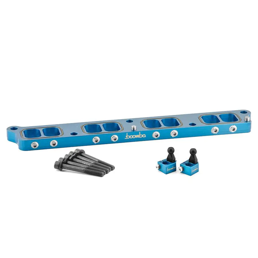 Boomba Racing 2.3L Intake Manifold Spacer For 2021-2024 Ford Bronco & Ranger - Blue 1