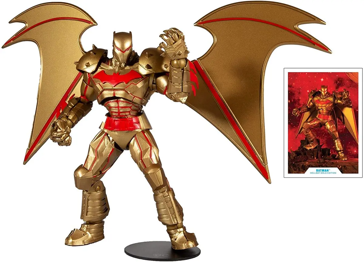 Mcfarlane Dc Multiverse Gold Edition Hellbat 7" Figure 1