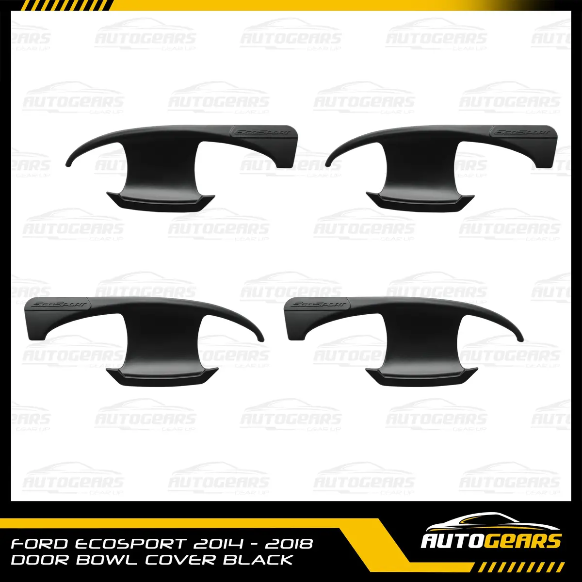Ford Ecosport (2014 - 2018) Door Bowl Cover Black 1