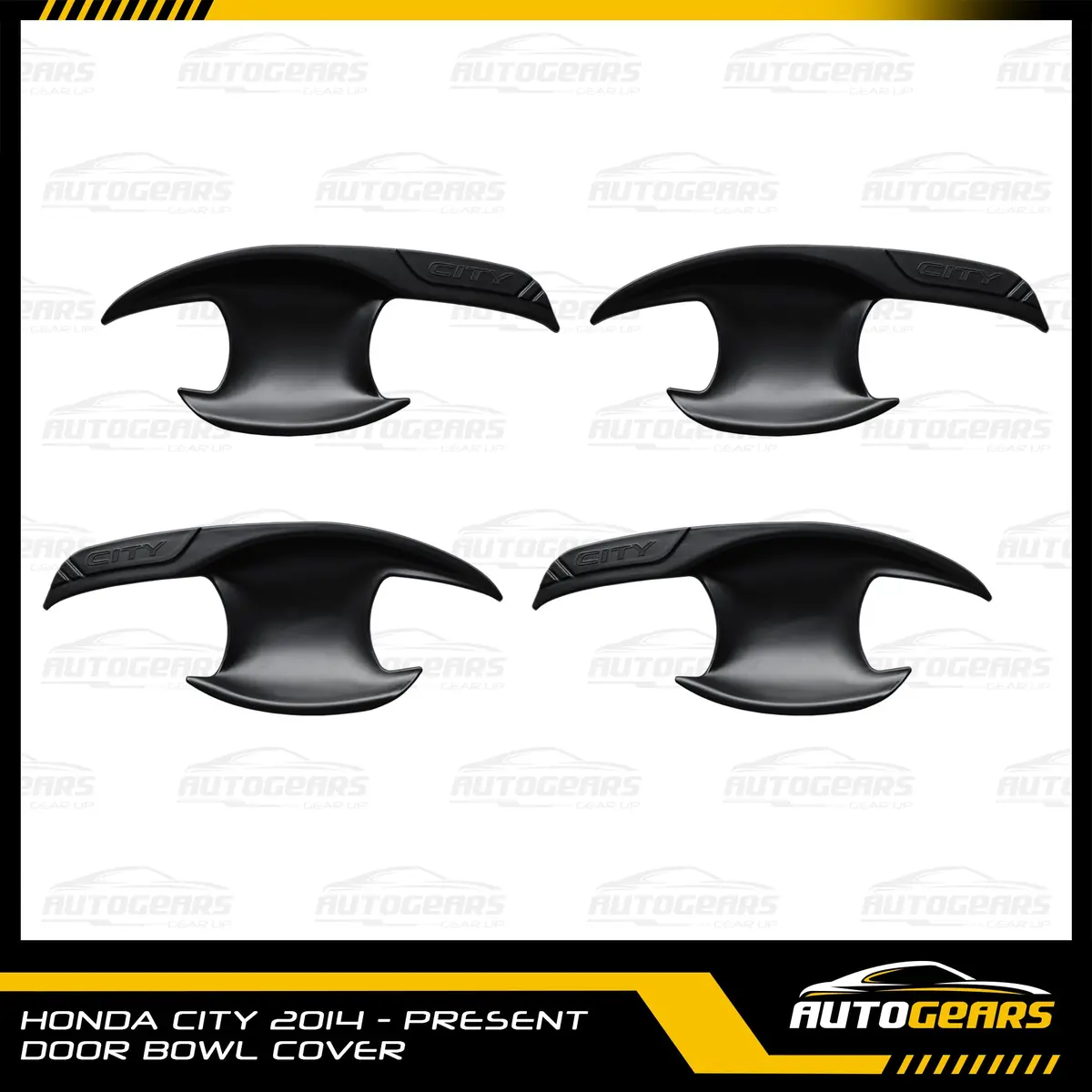 Honda City (2014 - 2020) Door Bowl Cover Black 1