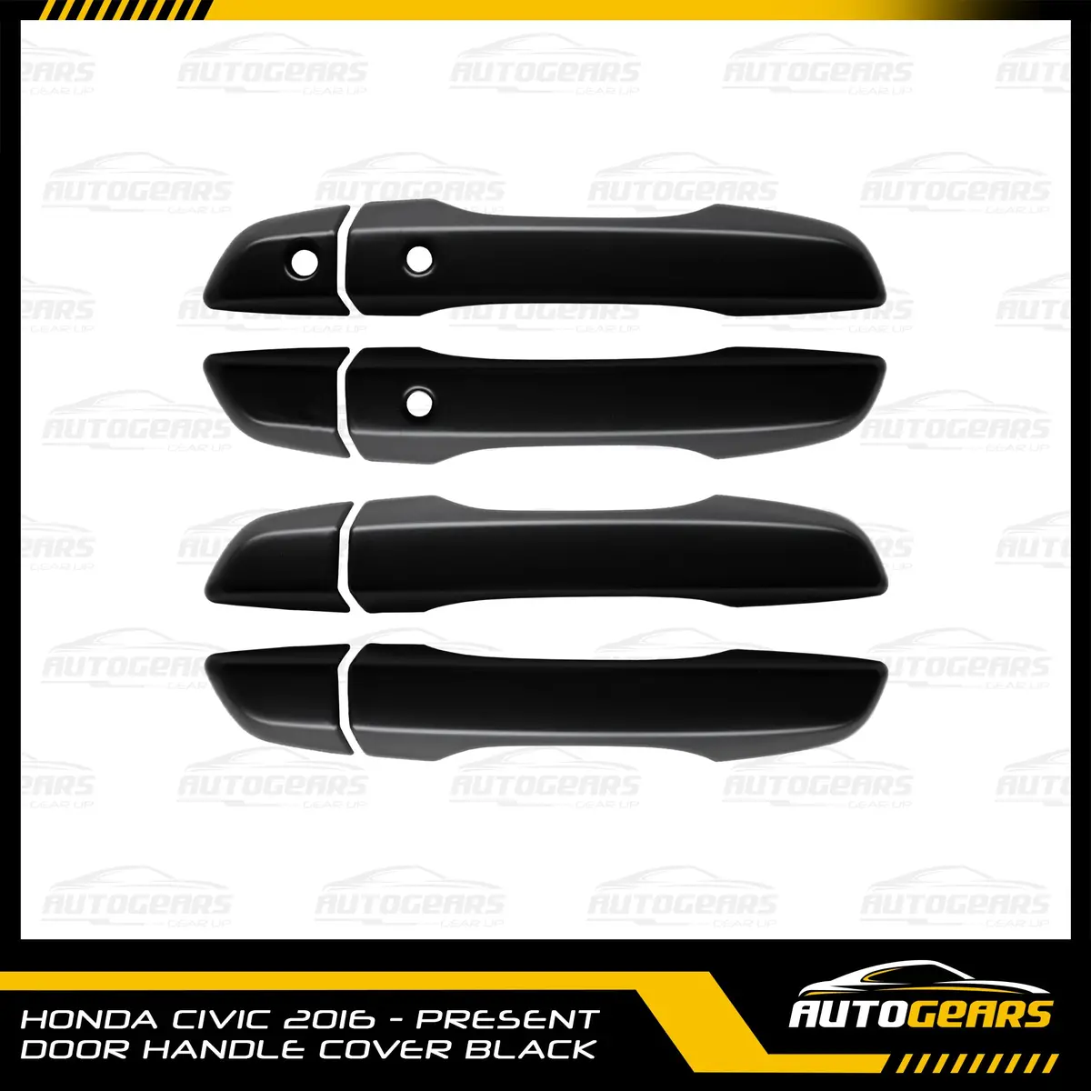 Honda Civic (2016 - 2021) Door Handle Cover Black 1