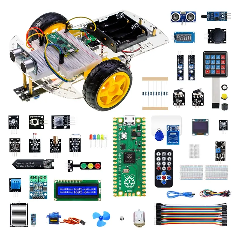 Elecrow Raspberry Pi Pico Advanced Kit With 32 Modules And 32 Project Lessons 1