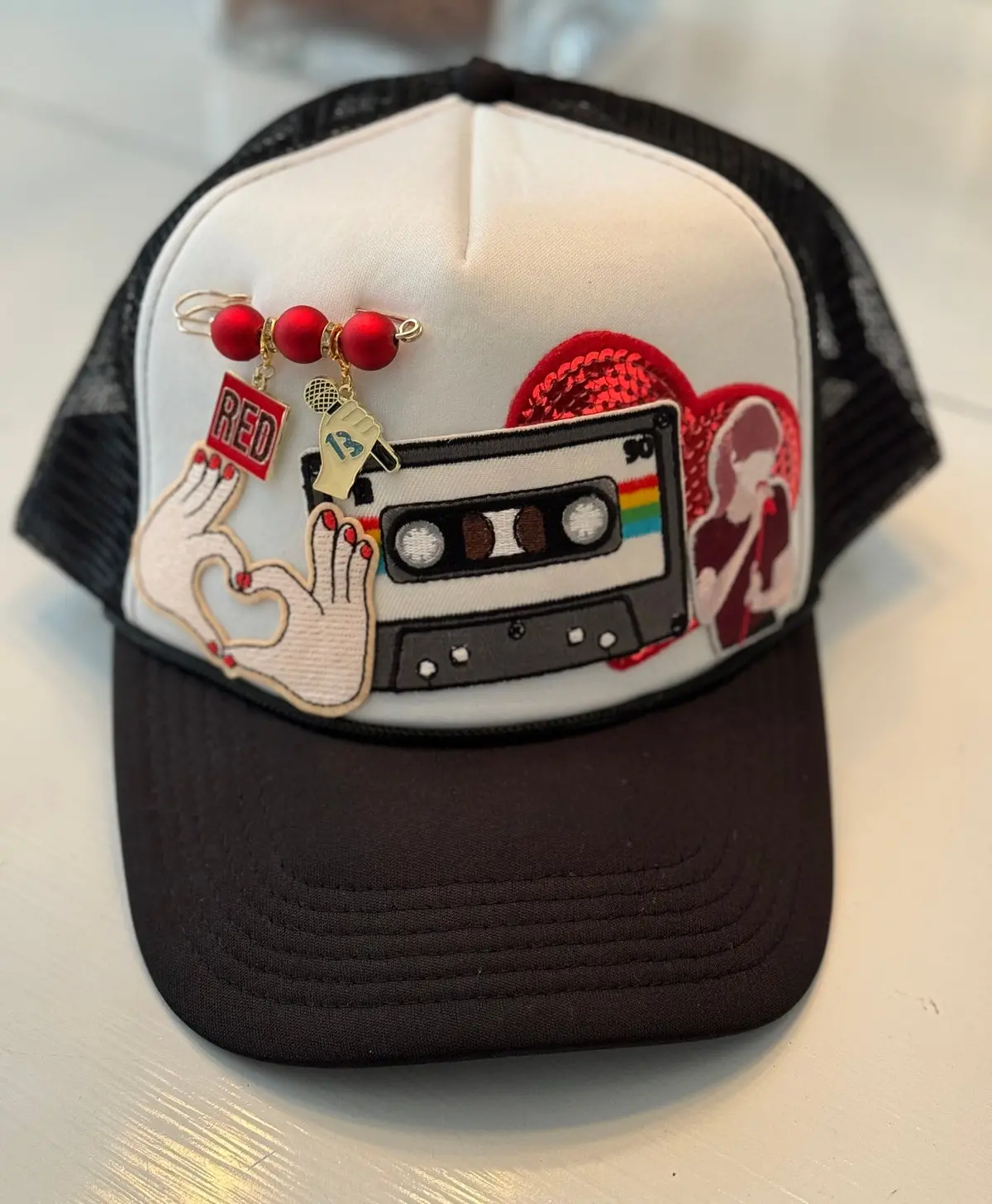 T Swift Music Ponytail Patch Trucker Cap 1