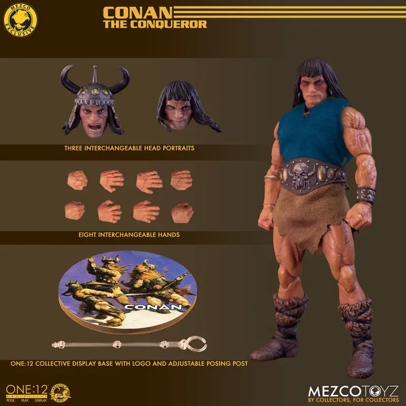 (Box Dented Corner) Mezco One12 Exclusive Conan The Conqueror 6-Inch Figure 1