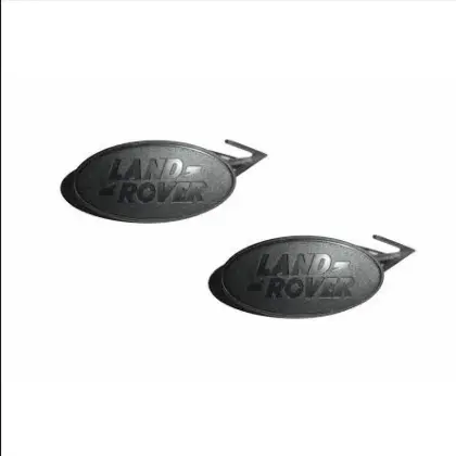 Inner Door Trim Panel Black Oval Logo Emblem Badges Set X2 1