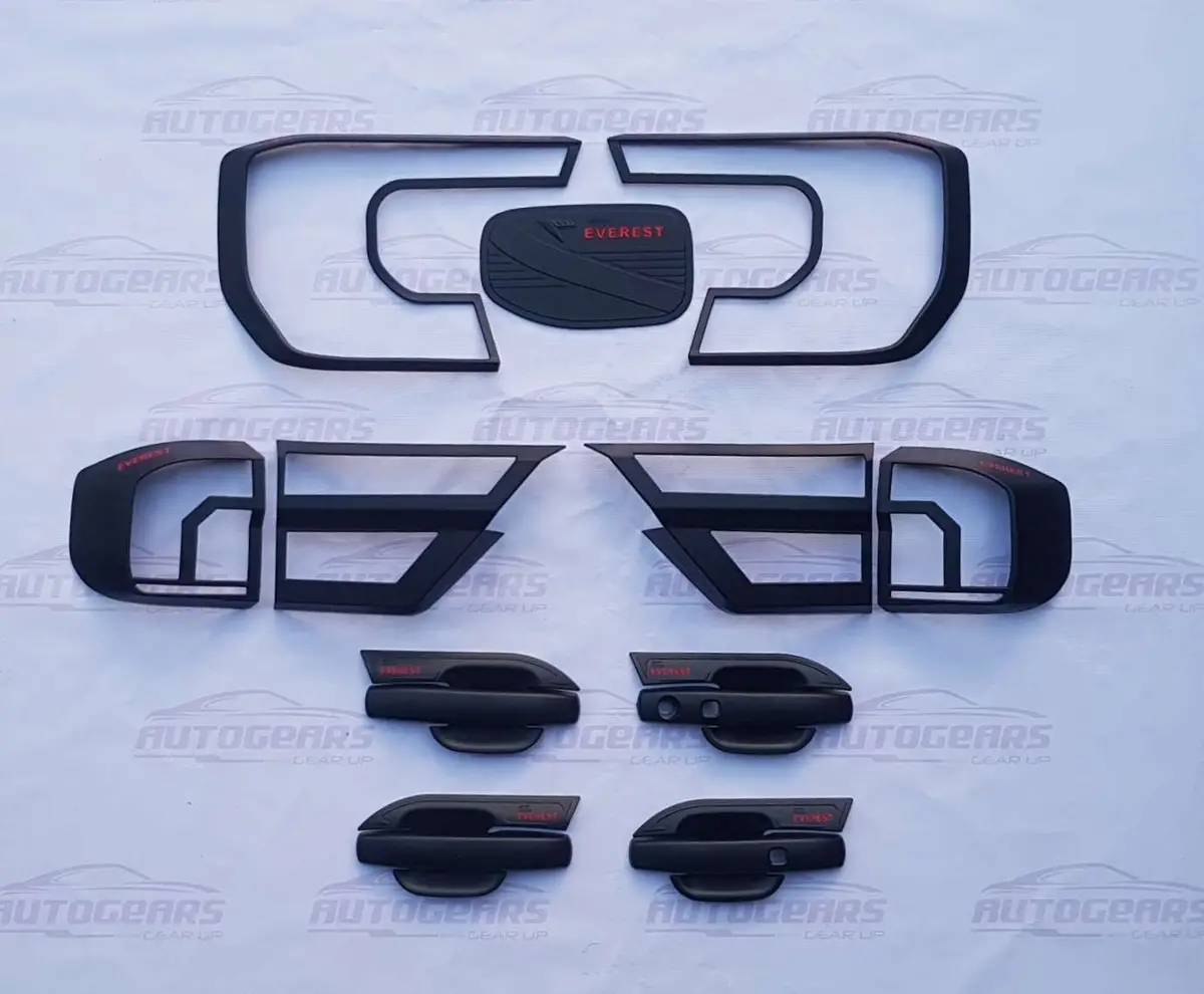 Ford Everest (2023 - 2026) Matte Black Garnish Set V2 1