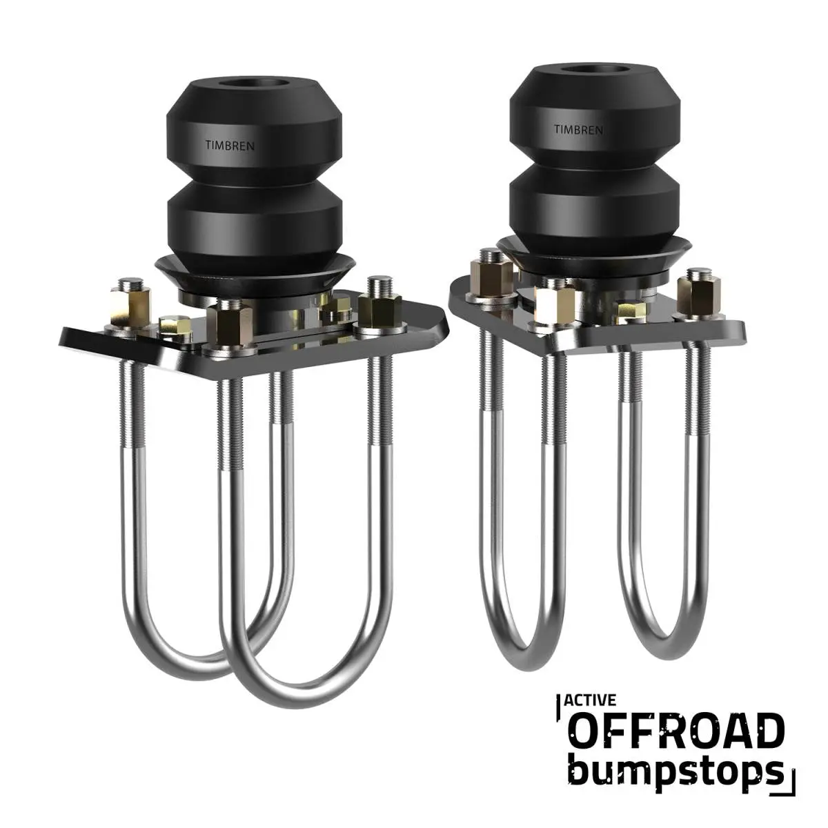 Active Off-Road Bumpstops W/ U-Bolt Flip Kit - Rear Kit Fits 2005-2023 Toyota Tacoma 1