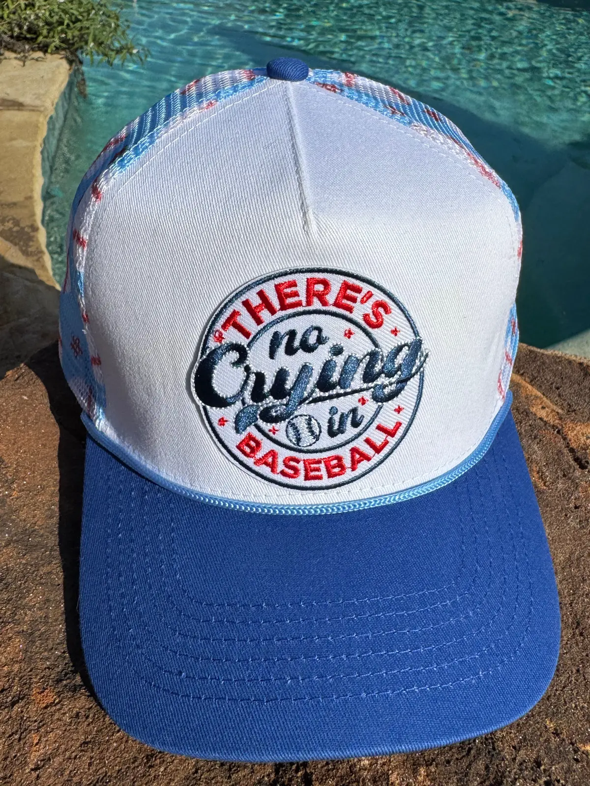 There’S No Crying In Baseball Trucker Hat 1