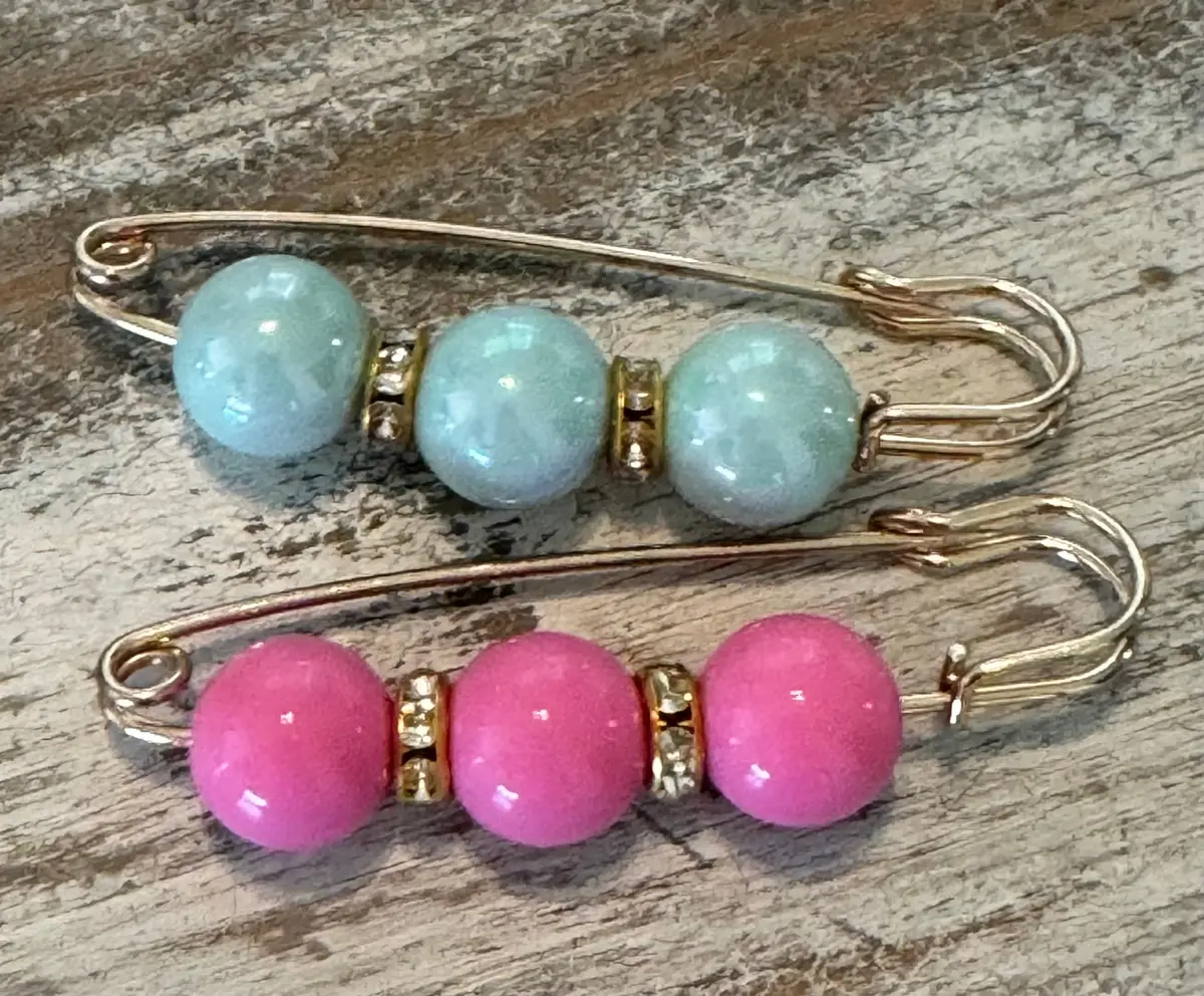 Bubblegum Bead Hat Pins 1