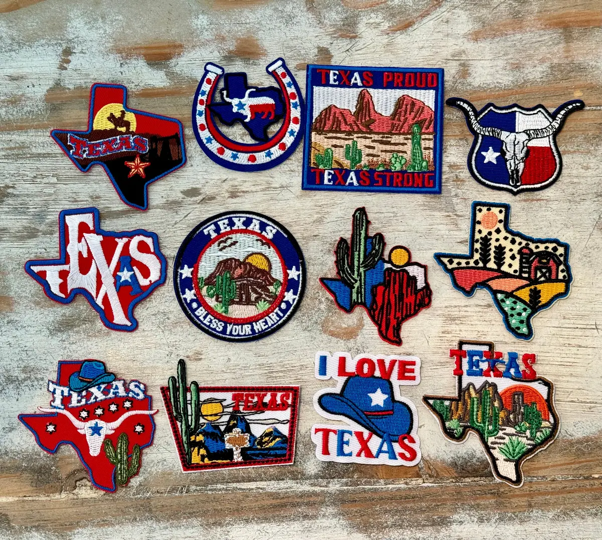Texas Iron On Patches 1