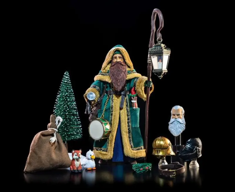 (Dented Box) Ships Free - Figura Obscura: Father Christmas, Green Robes 1
