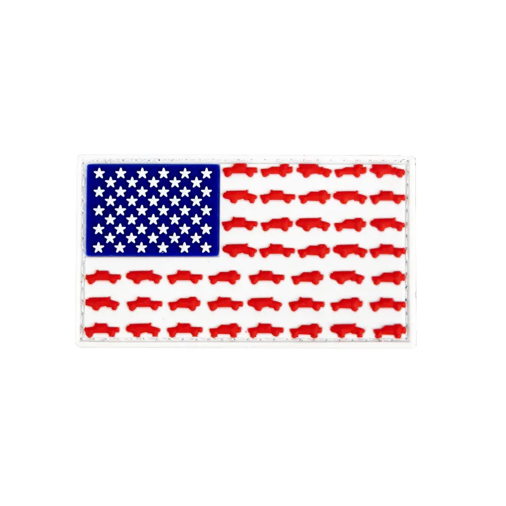 Usa Truck Flag Pvc Patch (Original) 1