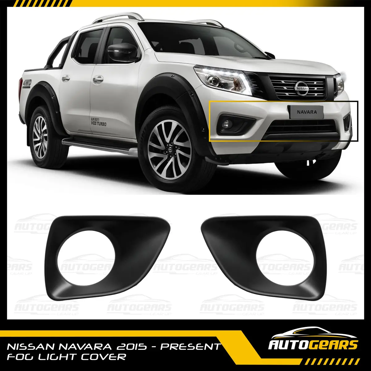 Nissan Navara (2015 - 2021) Foglight Cover 1