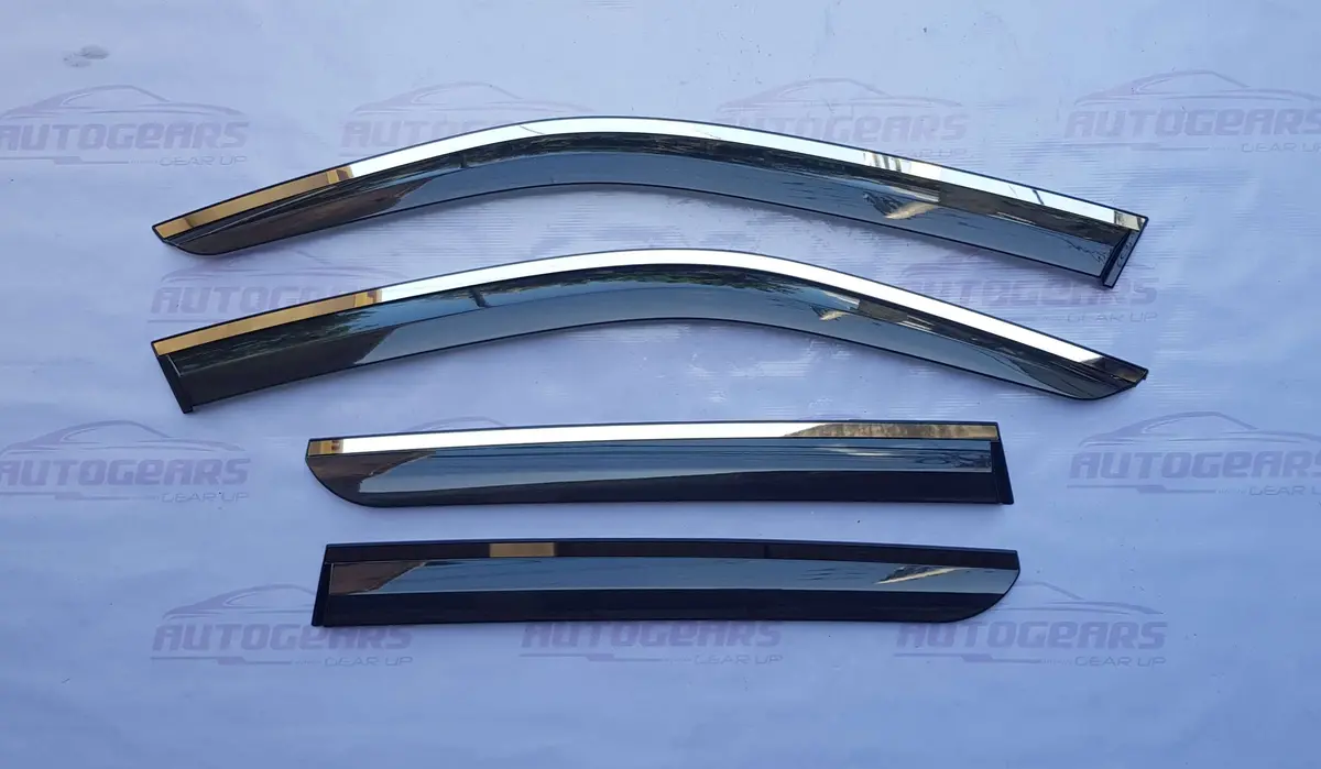 Subaru Forester (2019 - 2026) Rain Visor With Chrome Trim V2 1