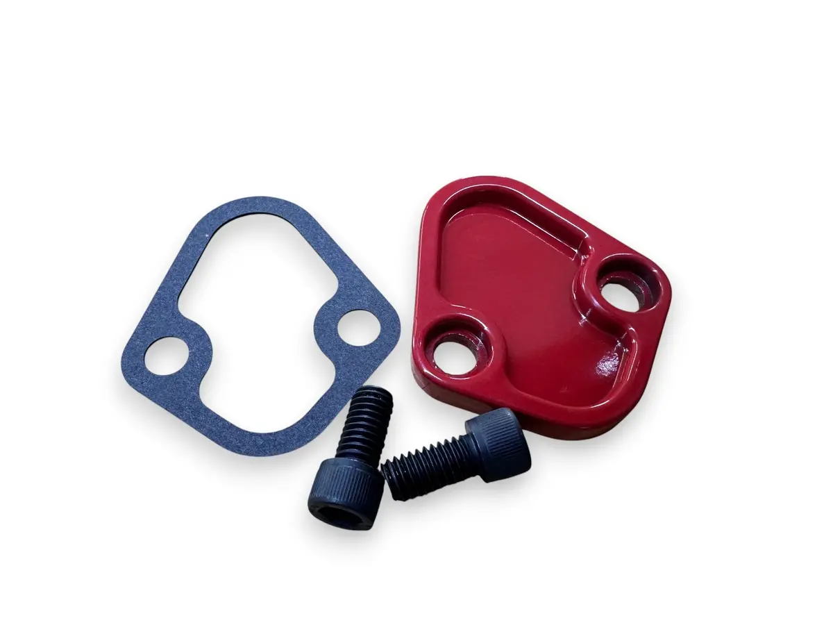 Fuel Pump Block-Off Plate And Gasket 1
