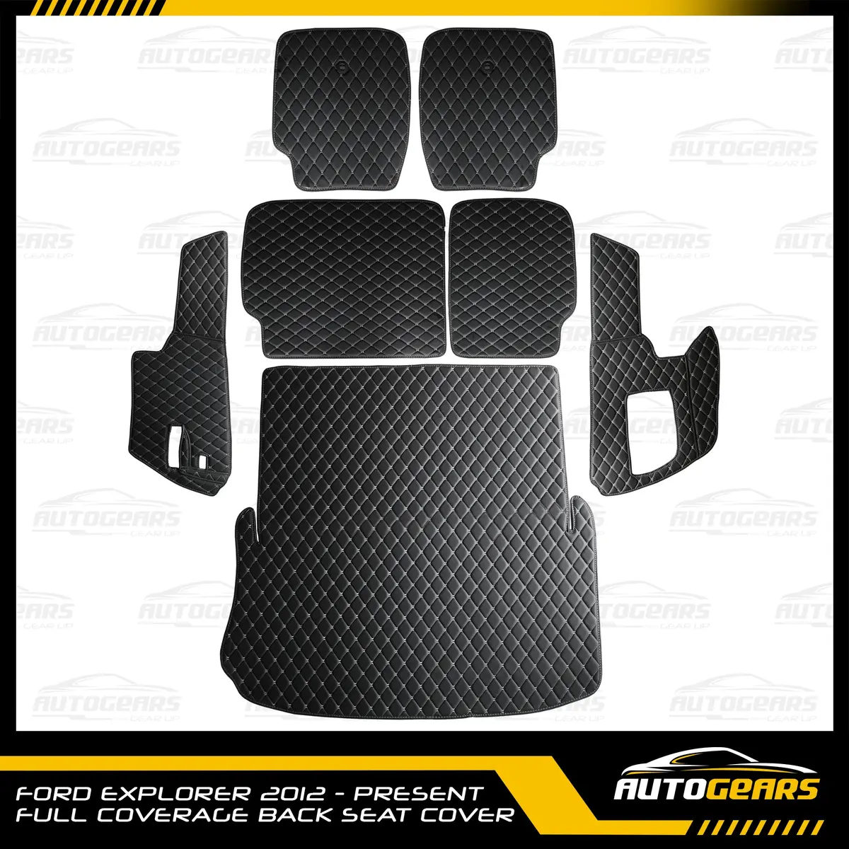 Ford Explorer (2012 - 2021) Full Coverage Back Seat Cover 1