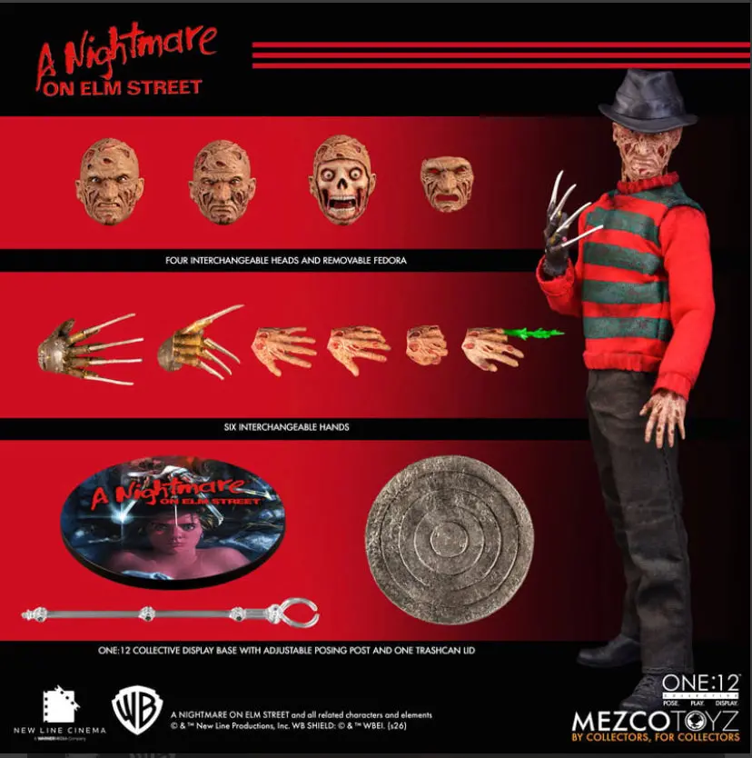 Pre-Order (Deposit) - Mezco One12 Nightmare On Elm Street: Freddy Krueger 6-Inch Figure 1