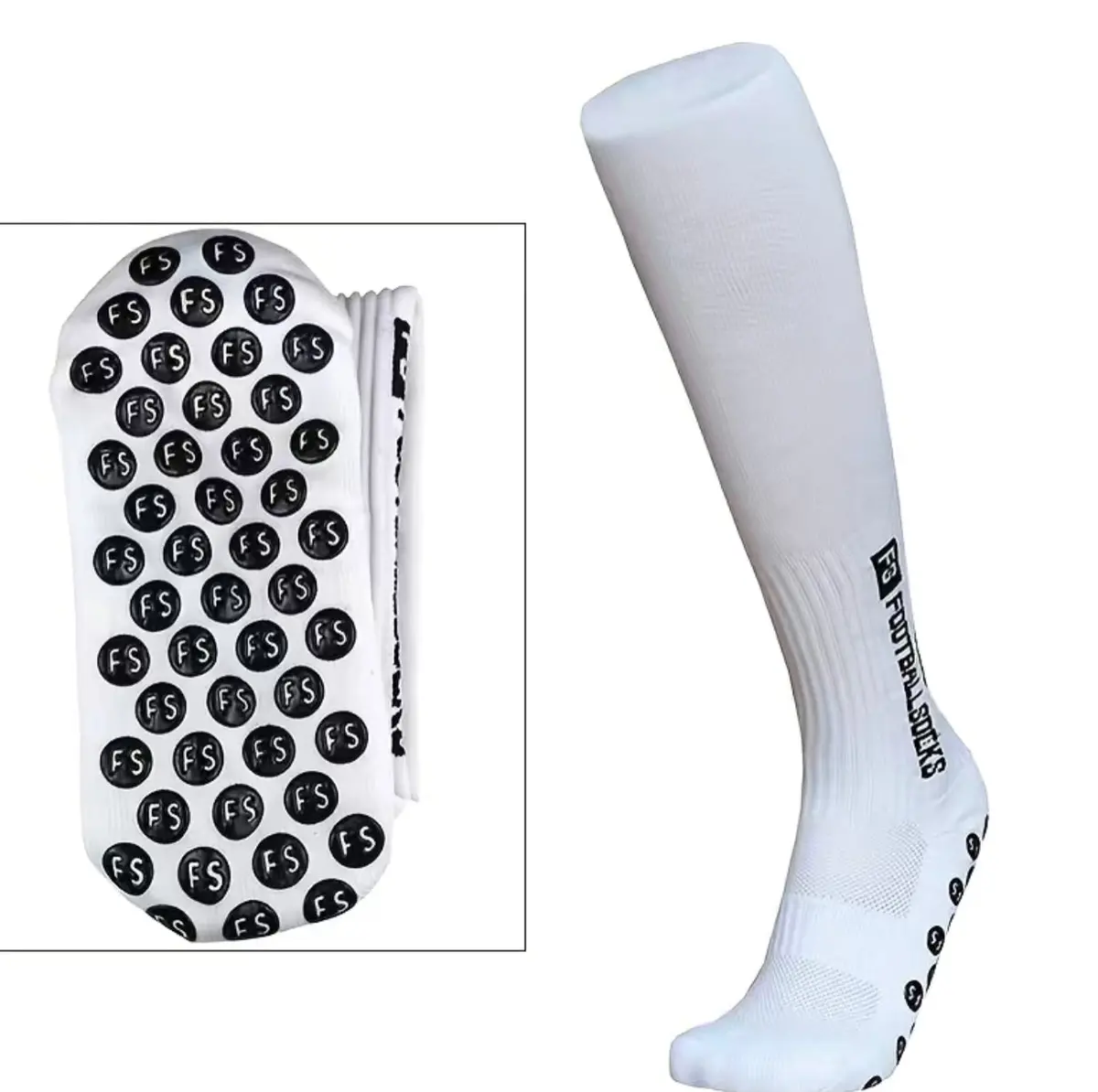 Non-Slip Pink Football Socks 2