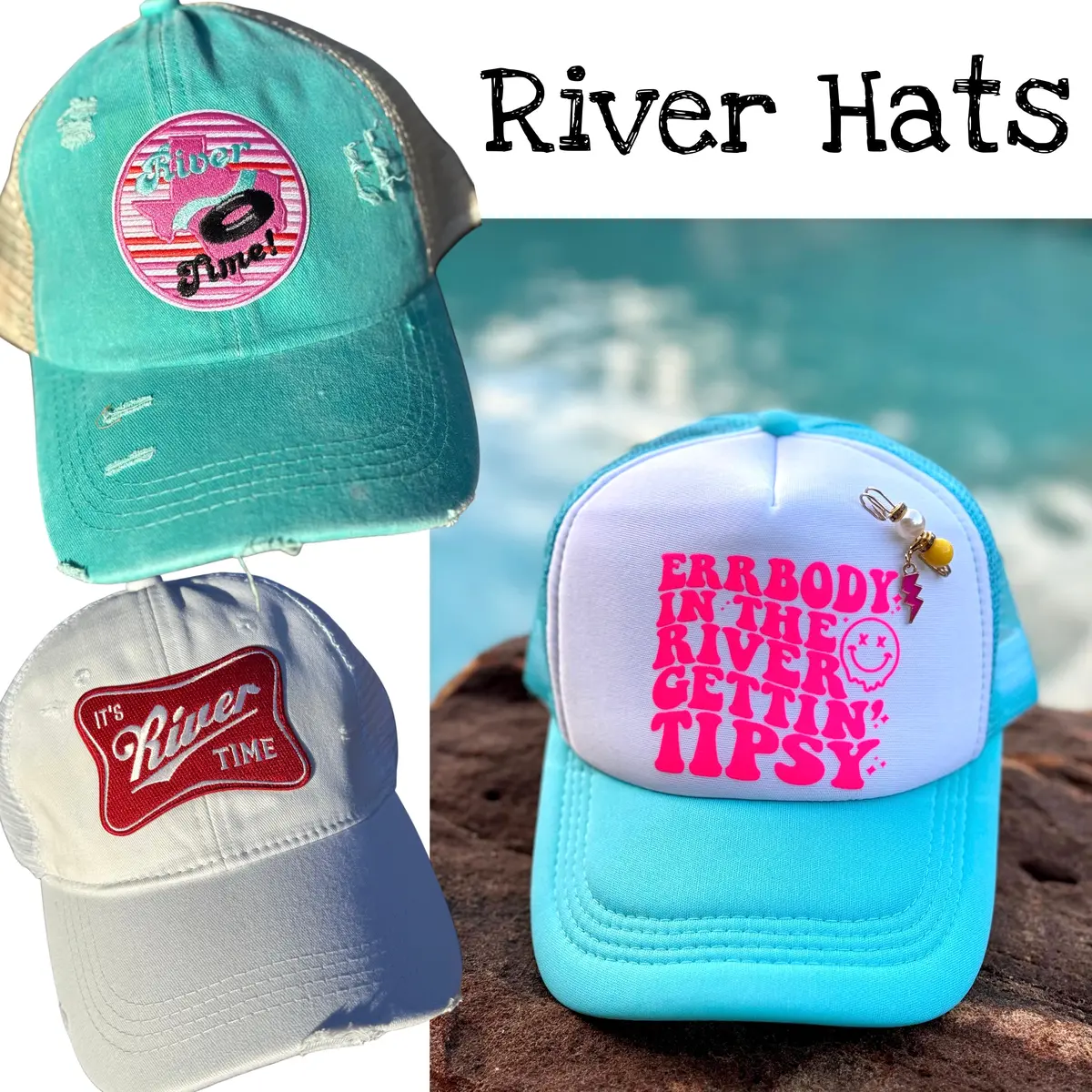 River Themed Hats (Various Styles) 1
