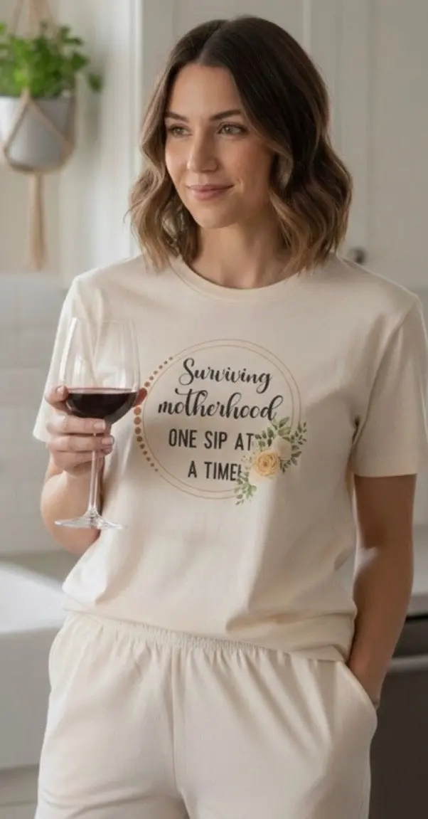 “Surviving Motherhood One Sip At A Time” Loungewear Set 1