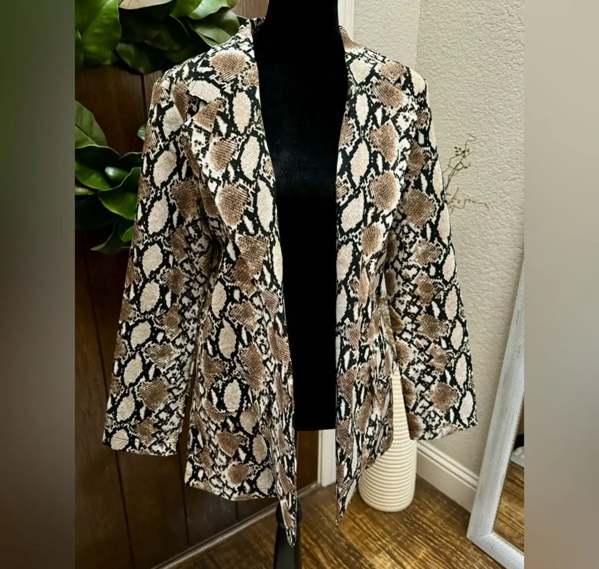 Snakeskin Blazer Jacket 1