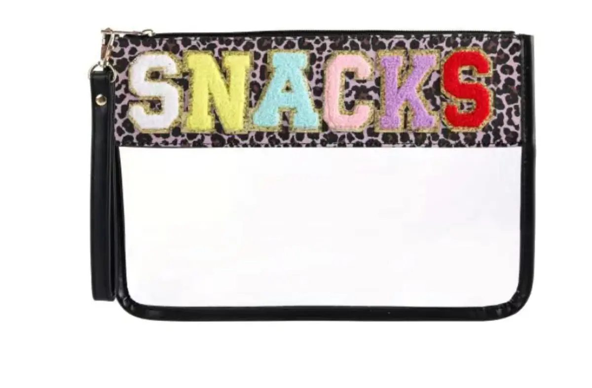 Clear “Snack” Pouch Wristlet Bag 1