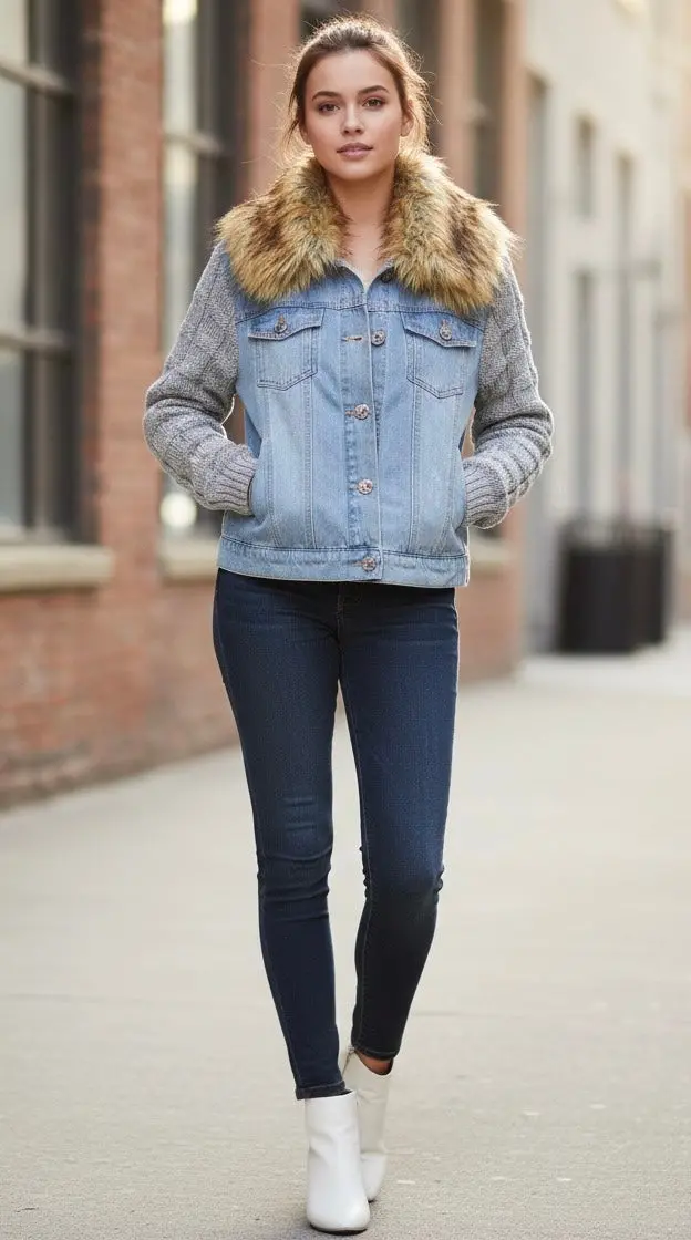 Denim & Fur Jacket 1
