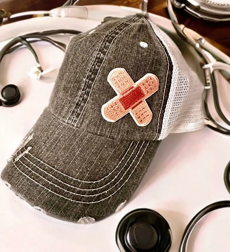 Nurse Bandaid Boo Boo Hat 1