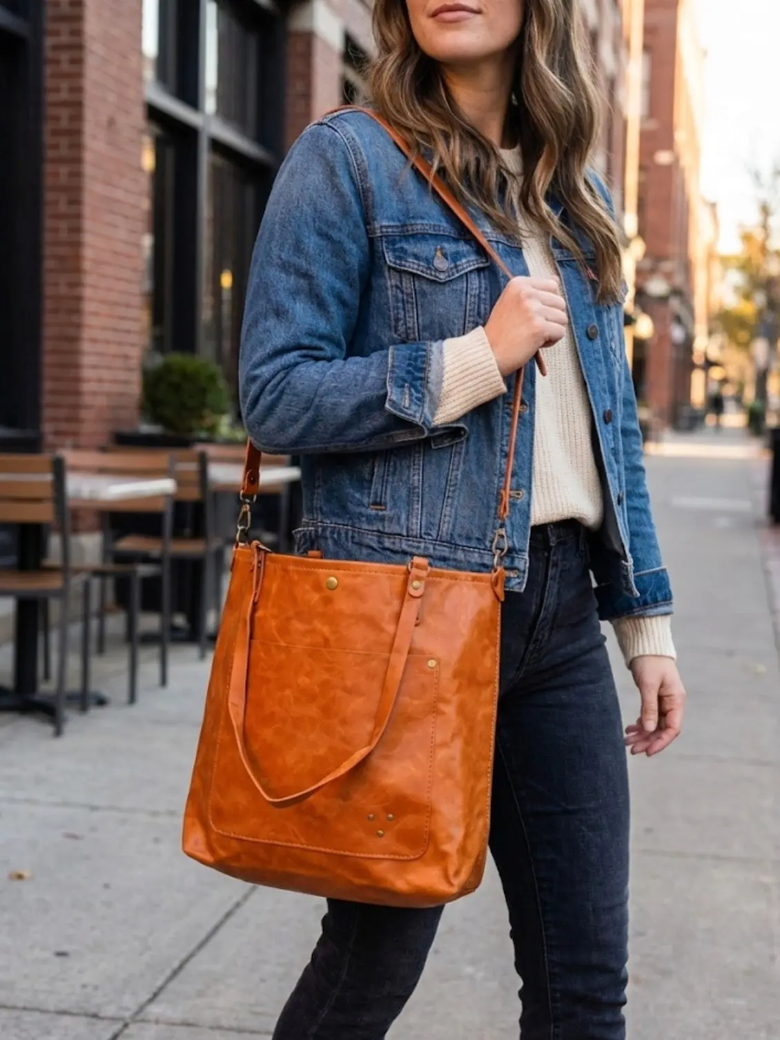 Tan My Hide Shoulder Bag 1