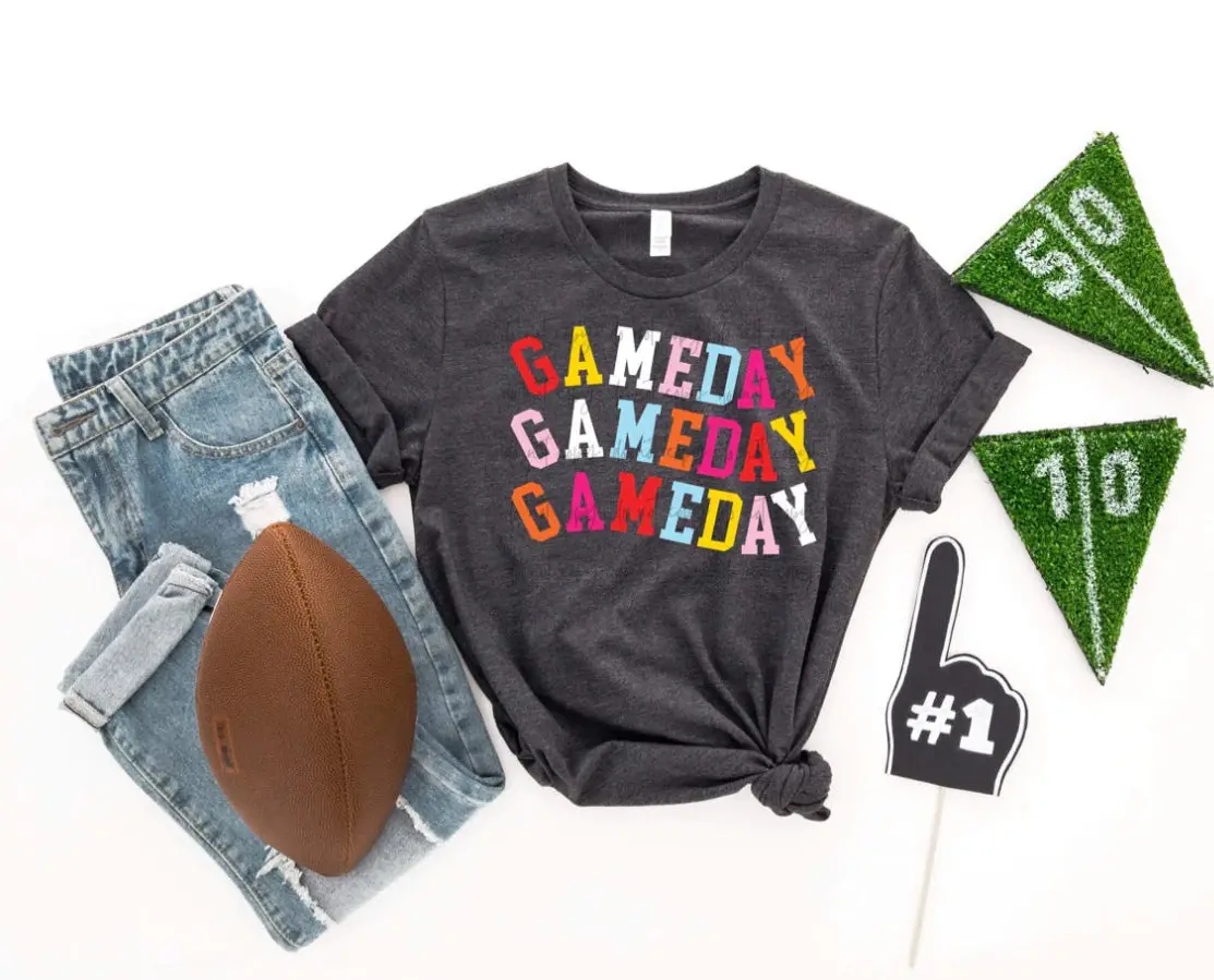 Colorful Game Day Top (Sweatshirt Or Tee) 1