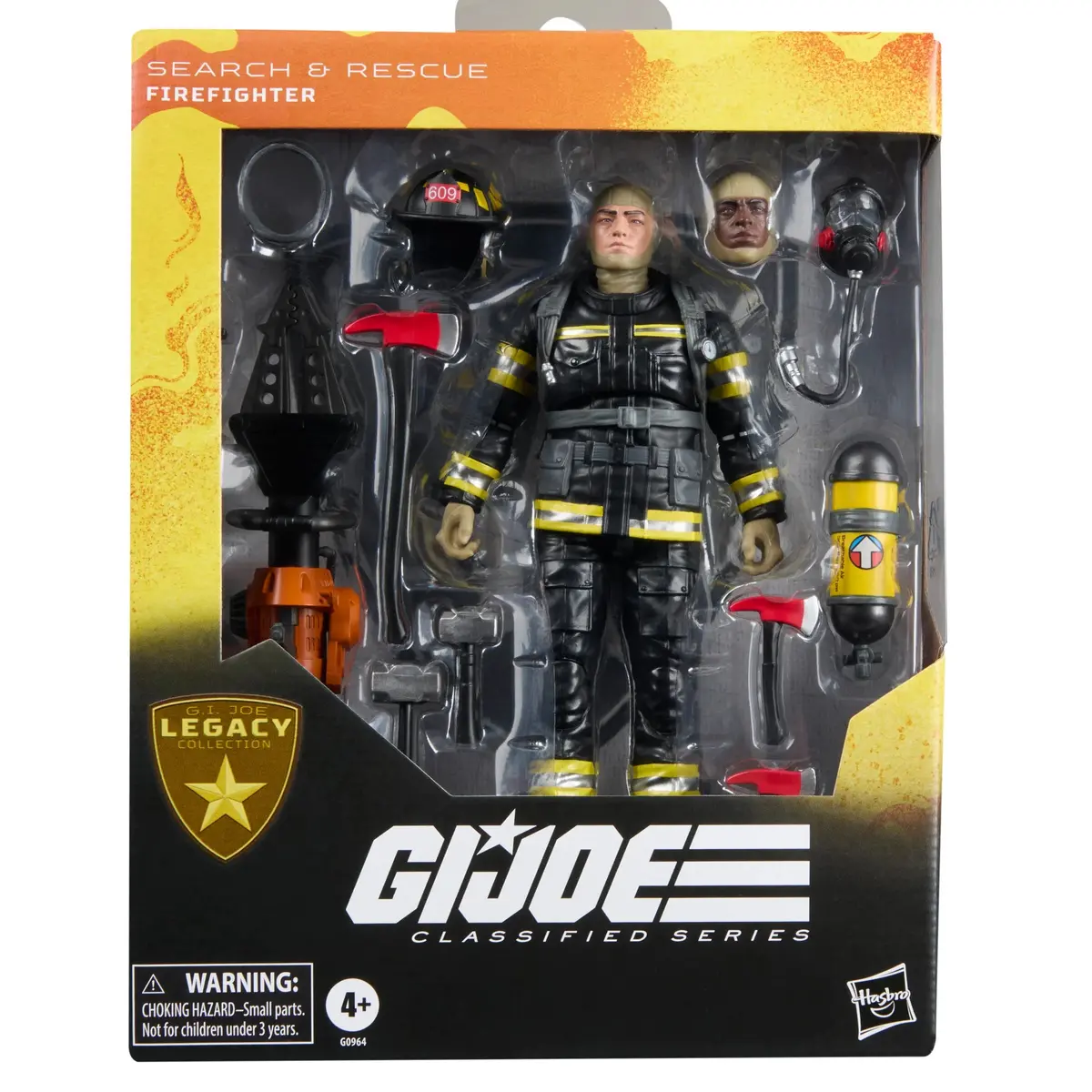 Gi Joe Classified Legacy Collection Search & Rescue Firefighter 6-Inch Figure 1