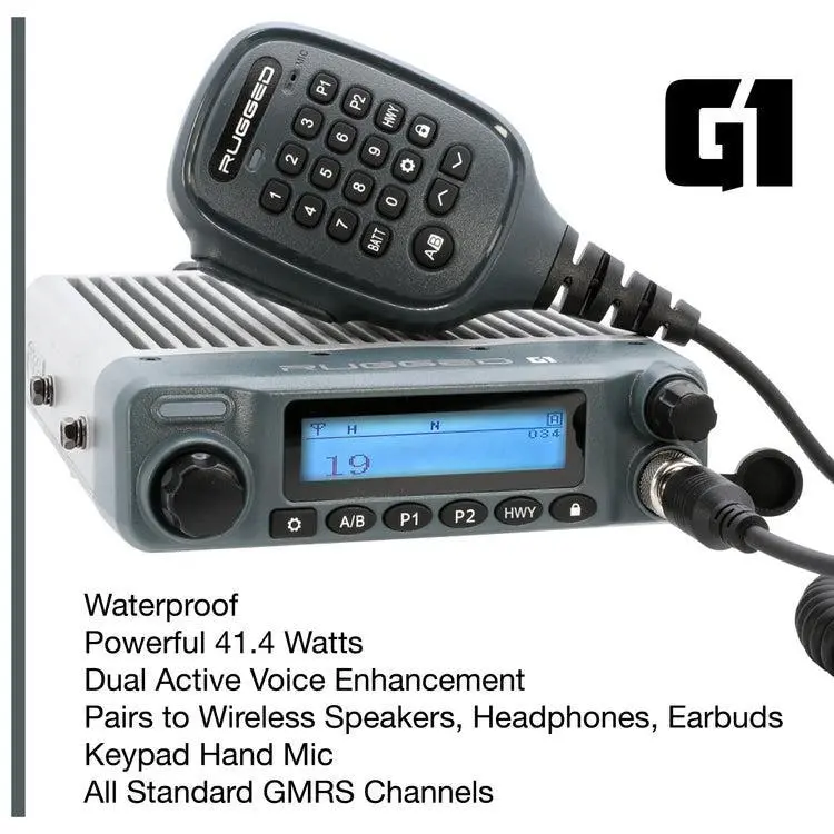Rugged Radios Two-Way Gmrs Mobile Radio Kit 41 Watt - G1 Waterproof 21+ Ford Bronco | Bronco-G1 2