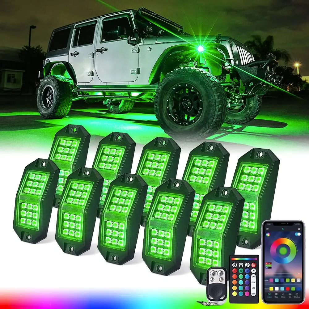 Multi-Color Rgb-W Led Rock Lights | Discovery Plus Series 3