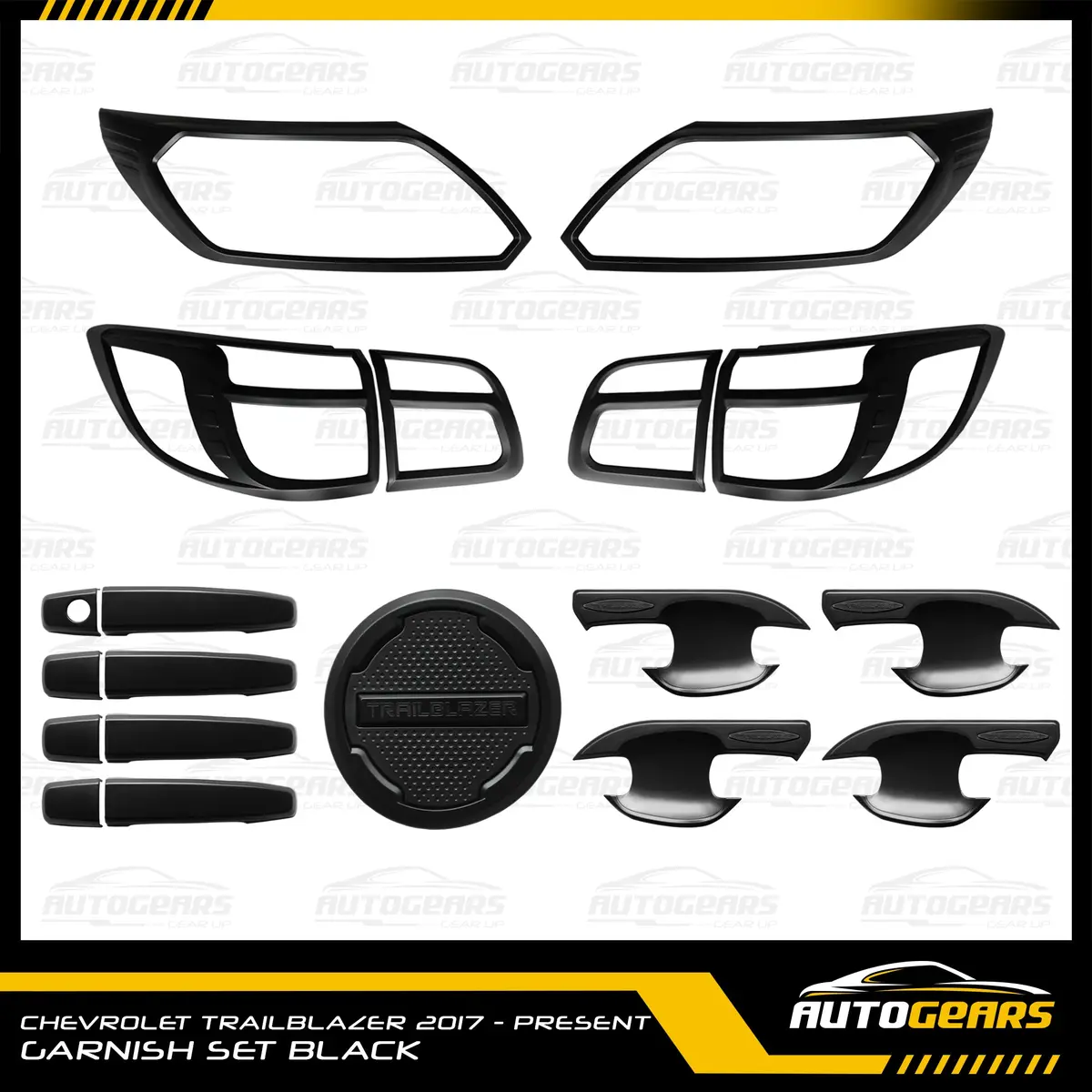 Chevrolet Trailblazer (2017 - 2022) Matte Black Garnish Set 1