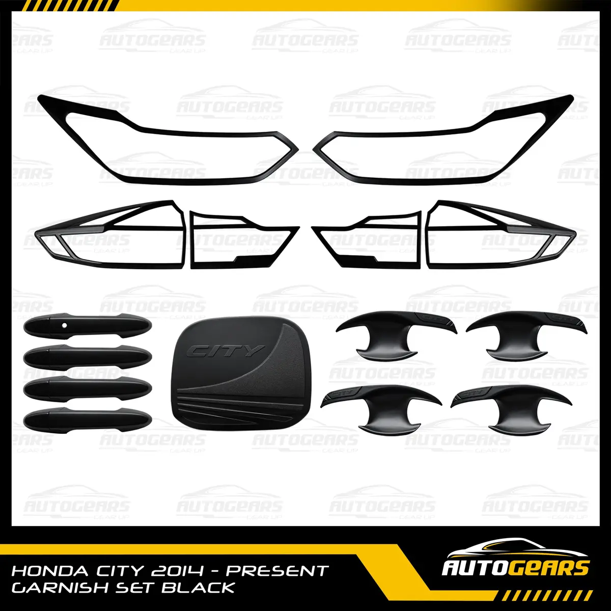 Honda City (2018 - 2020) Garnish Set Black 1